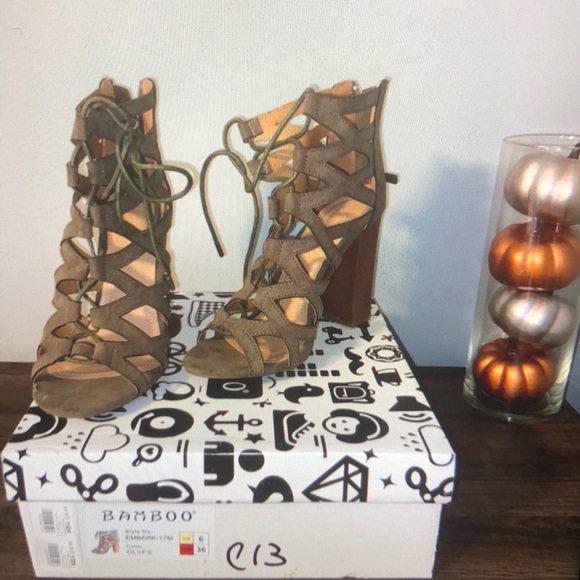 Olive Booties - Picture 1 of 5